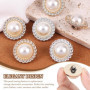 TRKETK Lot de 80 boutons ronds à coudre en perle pour femme, 15/11,5 mm, accessoires décoratifs vintage avec tige en plastique p