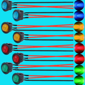 RUNCCI-YUN Interrupteur à Bascule Rond, AC 250V/6A, 125V/10A Interrupteur à Bascule 3 Broches, Bouton De Verrouillage Interrupte