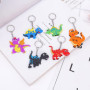 Kawailay 12 pièces dinosaure porte-clés dinosaure porte-clés en silicone dinosaure partie garçon fille anniversaire favori fourn