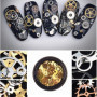 Vasana Lot de 2 boîtes de 200 à 300 pièces Motif mixte ultra fin 3D en métal Steampunk Gears Charms DIY Pendentifs horloge roue 