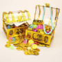 PIQIUQIU 100 pièces d'or, Jouets de pièce d'or de trésor de Pirate, pièces d'or de trésor de Pirate, Argent de Jeu, fête d'anniv