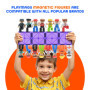 Playmags Ensemble communautaire de 15 Grandes Figurines magnétiques – 3 Pouces Play People, Parfait pour Les Jouets magnétiques 