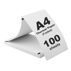 (100 Feuilles) Papier Thermique A4 Pliable,Papier Thermique A4, Sans BPA, Séchage Rapide, pour Imprimante Thermique pour Documen