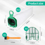 Lot de 12 Sacs d'aspirateur pour Vorwerk Kobold VB100,Sacs d'aspirateur,Avec 4 Filtres à Moteur, 2 Pinceaux,Supérieure pour Aspi