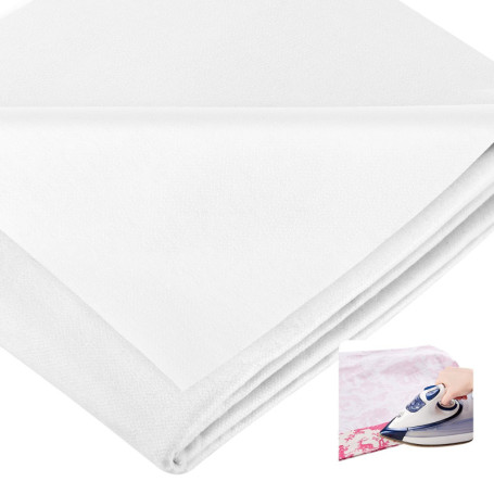 Entoilage Thermocollant, Tissu D'entoilage Thermocollant Et Fusible, 100 CMx300 CM, Tissé Entoilage, Tissu Thermocollant Blanc d