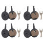 Futheda 4 Paires Bicyclette Plaquettes de Frein à Disque Semi-Métalliques compatibles avec AVID BB5