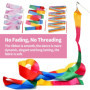 Suitedget 3 Pièces Bâtons De Ruban Grs Enfant De Danse Gymnastique Enfant Couleurs Rêveuses Adaptées à La Gymnastique De Danse A