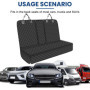 Sporgo Couverture pour chien de voiture pour banquette arrière : imperméable pour chien, housse de siège de voiture, antidérapan