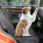 Sporgo Couverture pour chien de voiture pour banquette arrière : imperméable pour chien, housse de siège de voiture, antidérapan