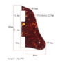 Alnicov Pickguard pour guitare Gibson ES-335, style court (3 plis, rouge tortue)