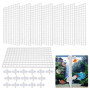 XianzhanEU 8 Pièces Diviseur D'Aquarium, Blanc Plastique Filet Séparateur Aquarium, Separation Aquarium, avec 16 Ventouses, pour