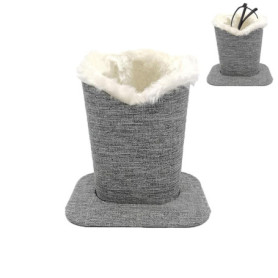 FIBOUND 1 Pcs Porte-Lunettes Doublé de Peluche, Porte-Lunettes en Lin, Porte-Lunettes en Peluche, Porte-Lunettes, Étui de Protec