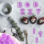 40 Pièces L'alphabet Fondant Moule, Emporte Piece Lettre Alphabet, Alphabet Nombre Fondant Cutter, Plastique Emporte Piece Patis