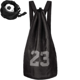 Hunphy Sac de Basket-Ball, Sac à Cordon de Football, Sac à Dos en Maille Filet, Sac à Dos en Maille Polyvalent avec Sangle Régla