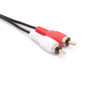 Tomost Câble USB vers RCA, USB A 2.0 femelle vers 2 prises RCA mâles, répartiteur en Y audio, vidéo, AV (1,5 m)