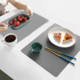 zosenda Lot de 2 sets de table réutilisables en silicone, résistants à la chaleur, protecteurs de plan de travail, antidérapants