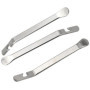 3pcs Levier de Pneu de Vélo Cuillère de Leviers de Pneu Acier Inoxydable Démonte Pneu de Vélo Métal Levier Démonte-Pneu Pelle Ti