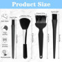 QINERSAW 4 PCS Brosses de Nettoyage Clavier Brosse de Nettoyage Antistatique Brosses en Nylon Kit de Nettoyage de la Poussière p
