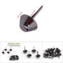 50pcs Rivets Goujon Clou, Rivets pour Cuir Sac à Main, Rivets Goujon Cône Pieds pour Décoration et Réparation d'Artisanat de Cui