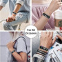 PaceBid Bracelet Compatible avec Xiaomi Mi Band 6/5, Bracelet de Montre en métal en Acier Inoxydable tissé en Maille, Ajustable 