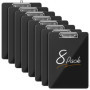 Lot de 8 Porte Bloc A4, Porte Documents a4 Avec Pince Métallique, Idéal pour Fournitures de Bureau : Bureaux, écoles, Cabinets M