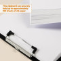Lot de 8 Porte Bloc A4, Porte Documents a4 Avec Pince Métallique, Idéal pour Fournitures de Bureau : Bureaux, écoles, Cabinets M