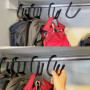 Lot de 4 grands cintres pour sac à main pour placard, sac à main, organiseur de sac à main pour accrocher des sacs lourds, sacs 