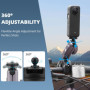 BRDRC Support de poignée de moto en aluminium pour appareil photo Insta360 X4 X3 Ace Pro Go 3S, pour DJI Osmo Pocket 3 2 Mobile 