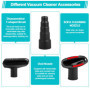 9 Pièces Accessoires pour Aspirateur，Embout Aspirateur - Brosse Aspirateur Universel，pour Meubles Brosse Aspirateur Accessoires，
