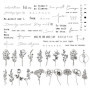 DIVAWOO Réaliste Tatouages temporaires - 60 Feuilles Faux, 40 Pcs Citations Inspirantes, 20 Pcs Fleur Sauvage Floral Bouquet Aut
