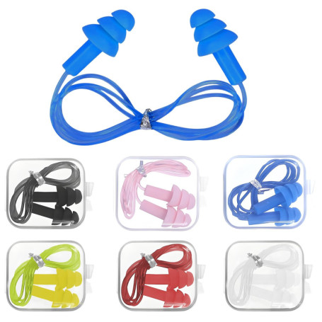 6 Paires Bouchon d'oreille,Bouchons d'oreille en Silicone, Réutilisables Réduction de Bruit Bouchons Convient, pour Travail, Som