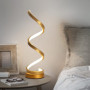 Mille Lucciole 2 Pack Lampes de Chevet LED Lampe de Table Spirale 16W 4500k lumière naturelle lampe de table Or moderne haute lu
