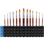 Lot de 13 Grands pinceaux Ronds pour Peinture Acrylique, Aquarelle, Huile, gouacheen par étudiants en Art, Professionnels et Art