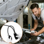 QWORK® Adaptateur Universel D'admission Facile, Testeur de Fumée pour Voiture, Détecteur de Fuite de Fumée Automobile, pour Tuya