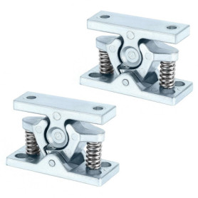 QWORK® 2 Pièces bloc porte en alliage de zinc, arrêt de porte, pour caravanes, bateaux, camping-cars