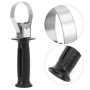 QWORK Poignée Avant de Marteau Électrique, 60-65 mm, pour Perceuse à Percussion 26, Noir, Ergonomique