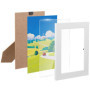 QWORK® 12 pièces cadres photo, cadre photo 10x15 cm blancs, lot cadre photo mural, collage de cadre photo, pour affichage mural 