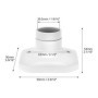 QWORK® 4 Pièces Douille ampoule E27, douille à vis E27 avec base en céramique, AC 220V douille de lampe, pour ampoules LED