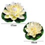 Niaciswe Nénuphar Flottant 5 Pièces Nénuphar pour Bassin 10 cm Nénuphar Artificielles Plantes Lotus Artificielle Lotus pour Mari