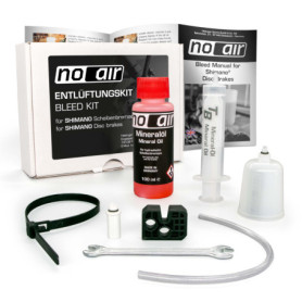 noair Kit de purge pour freins à disque Shimano - kit de purge avec huile minérale/liquide de frein - pour freins de vélo hydrau