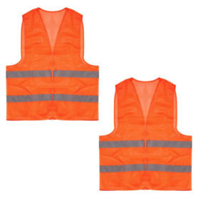 Cheerhom Gilet de Voiture 2 Pièces Gilet de Sécurité de Voiture Réfléchissant pour Hommes Femme, Gilets de Sécurité pour Adultes