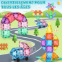Lovchil Blocs Construction Magnétiques Enfants Jouet 61 Pièces Jouets de Construction Magnetique Enfant Creatif STEM Educatif Je