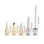 Akozon 5pcs pointes de fer à souder à gaz pointe à souder astuce Kit de fer à souder à gaz coupe-mousse électrique Pointes à sou