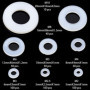 Nylon Rondelle，500 Pcs Plastique rondelles Rondelle plate Joint rondelle Entretoise nylon Rondelle pour mécanique，pour Fixations