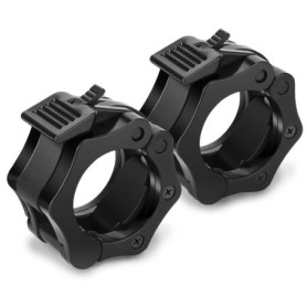Drado Lot de 2 colliers olympiques pour haltère Noir, Pinces à Haltères Olympiques Colliers, Clips de Barre de Poids pour Weight