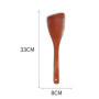 Spatule de cuisine en bois à long manche de 33 cm, 2 Spatules de cuisine en bois, ustensiles de cuisine en bois de haute qualité