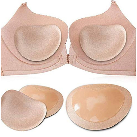 LHKJ 1 Paires Coussinets Soutien-GorgeRembourrage de Soutien-Gorges en Silicone Souple, Auto-Adhésif Coussinets Amovibles pour S