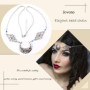 Jovono Boho Tête Chaîne avec Cristal et Motif Lune Creuse Diamant Coiffure Fleur Accessoires De Cheveux De Mode pour Femmes et F
