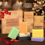 Coffret Cadeau de Savons Naturels, Savon bio Pour le Visage et le Bain, Arbre à Thé, Lavande, Amande, Avoine, Charbon de Bambou,