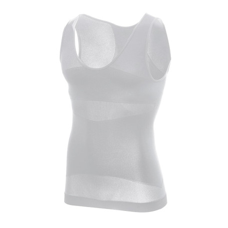 MEETYOO Débardeur Compression Homme,Manches Longues pour Hommes Maillot de Corps Ventre Plat Minceur Gilet Invisible Amincissant